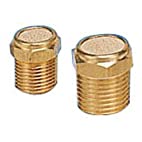 [PNEUMATICPLUS.BV-18] PneumaticPlus Sintered Bronze Breather Vent - Brass Body 1/8" NPT .