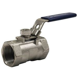 [BFOSELECT.BFO91-1000T] Valve 1-1/2 in. NPT Threaded - One Piece Standard Port 1000 PSI - 316 Stainless Steel Ball Valve