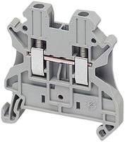 [SCHNEIDER.NSYTRV22] Schneider DIN Rail Mount Terminal Block, 2 Positions, 1 Pole, 26 AWG, 12 AWG, 4 mm², Screw, 32 A. SCHNEIDER.NSYTRV22